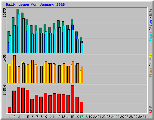 Daily usage for January 2026