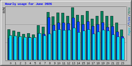 Hourly usage for June 2026